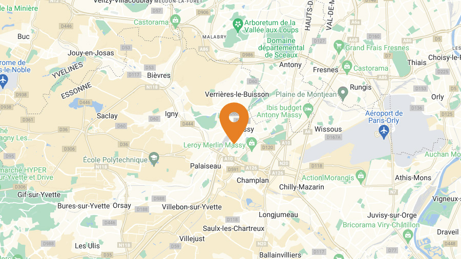 Mapa - Oficina de Ivalua - EMEA - Francia - Massy