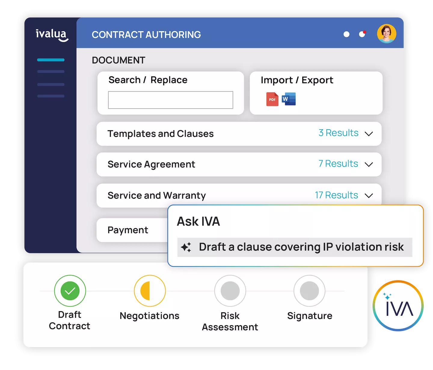 Contract Authoring Software screenshot